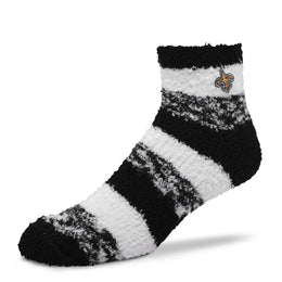 New Orleans Saints NFL Cozy Soft Slipper Socks - Black