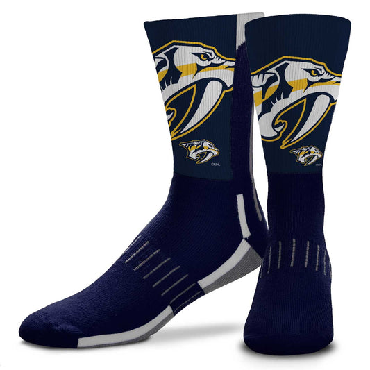 Nashville Predators Adult NHL Zoom Curve Team Crew Socks - Navy