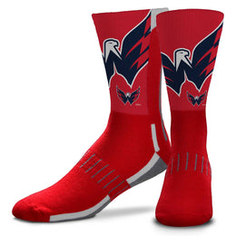 Washington Capitals Adult NHL Zoom Curve Team Crew Socks - Red
