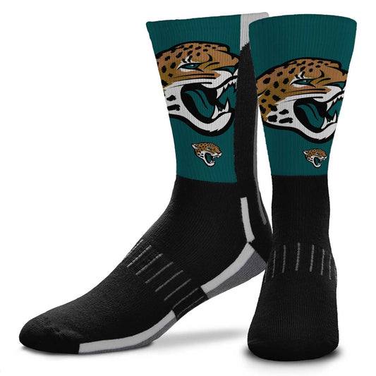 Jacksonville Jaguars NFL Youth V Curve Socks - Black