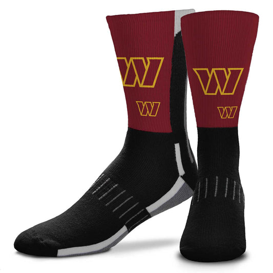 Washington Commanders NFL Youth V Curve Socks - Black