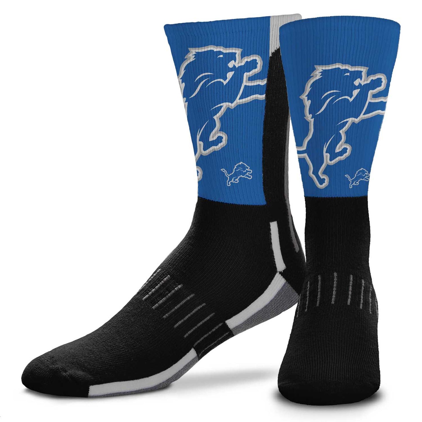 Detroit Lions NFL V Curve  Socks - Black