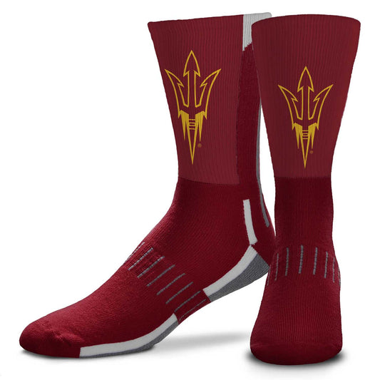 Arizona State Sun Devils NCAA Adult State and University Crew Socks - Garnet