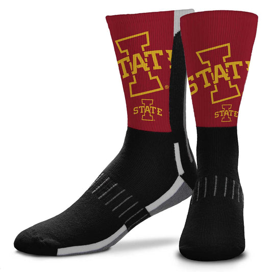 Iowa State Cyclones NCAA Adult State and University Crew Socks - Black