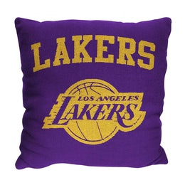 Los Angeles Lakers NBA Decorative Basketball Throw Pillow - Purple