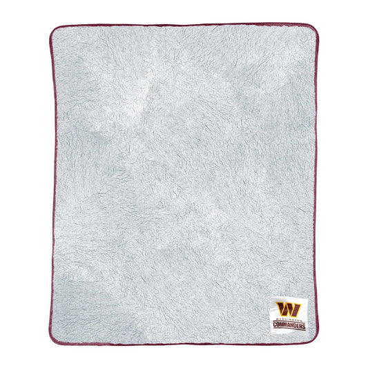 Washington Commanders NFL Silk Touch Sherpa Throw Blanket - Maroon