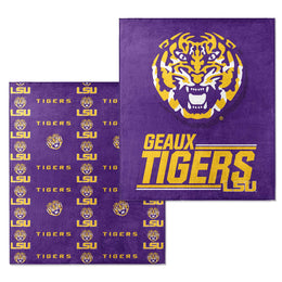 LSU Tigers NCAA Double Sided Blanket - Purple