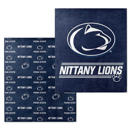 Penn State Nittany Lions NCAA Double Sided Blanket - Navy