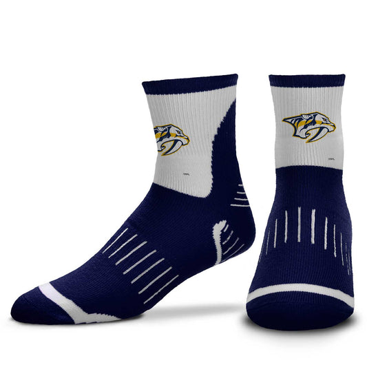 Nashville Predators NHL Adult Surge Team Mascot Mens and Womens Quarter Socks - Navy
