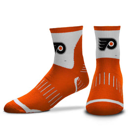 Philadelphia Flyers NHL Adult Surge Team Mascot Mens and Womens Quarter Socks - Orange