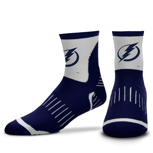 Tampa Bay Lightning NHL Adult Surge Team Mascot Mens and Womens Quarter Socks - Navy