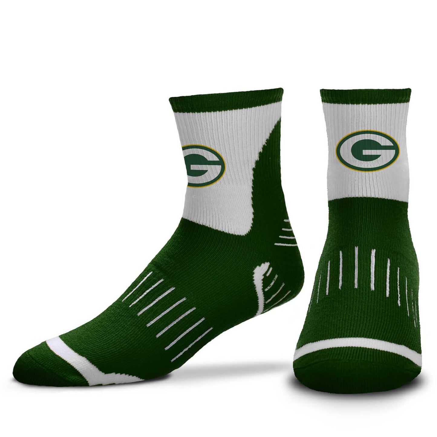 Green Bay Packers NFL Performance Quarter Length Socks - Green