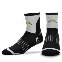 Los Angeles Chargers NFL Performance Quarter Length Socks - Black