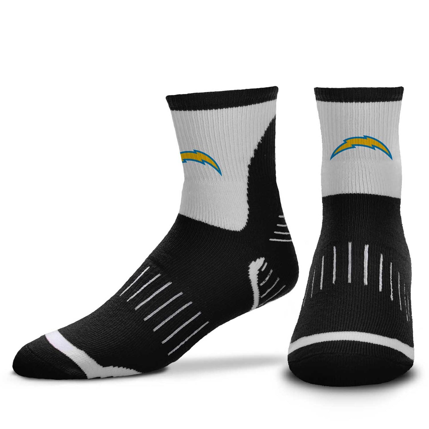 Los Angeles Chargers NFL Performance Quarter Length Socks - Black