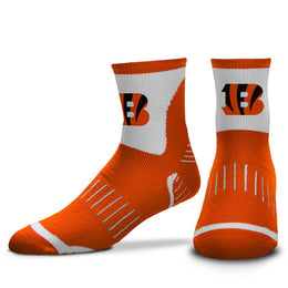 Cincinnati Bengals NFL Youth Performance Quarter Length Socks - Orange