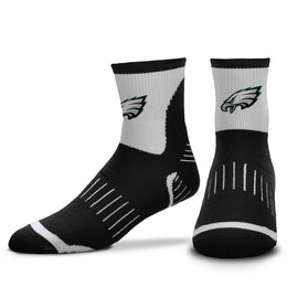 Philadelphia Eagles NFL Youth Performance Quarter Length Socks - Black