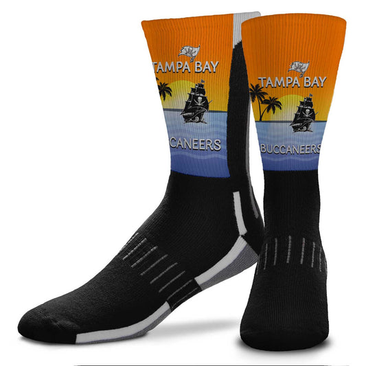 Tampa Bay Buccaneers NFL Adult Zoom Location Crew Socks - Black