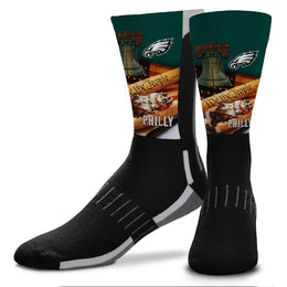 Philadelphia Eagles NFL Adult Zoom Location Crew Socks - Black