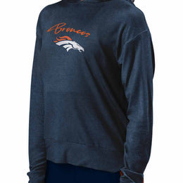 Denver Broncos NFL Women's Session Pullover Hoodie - Navy