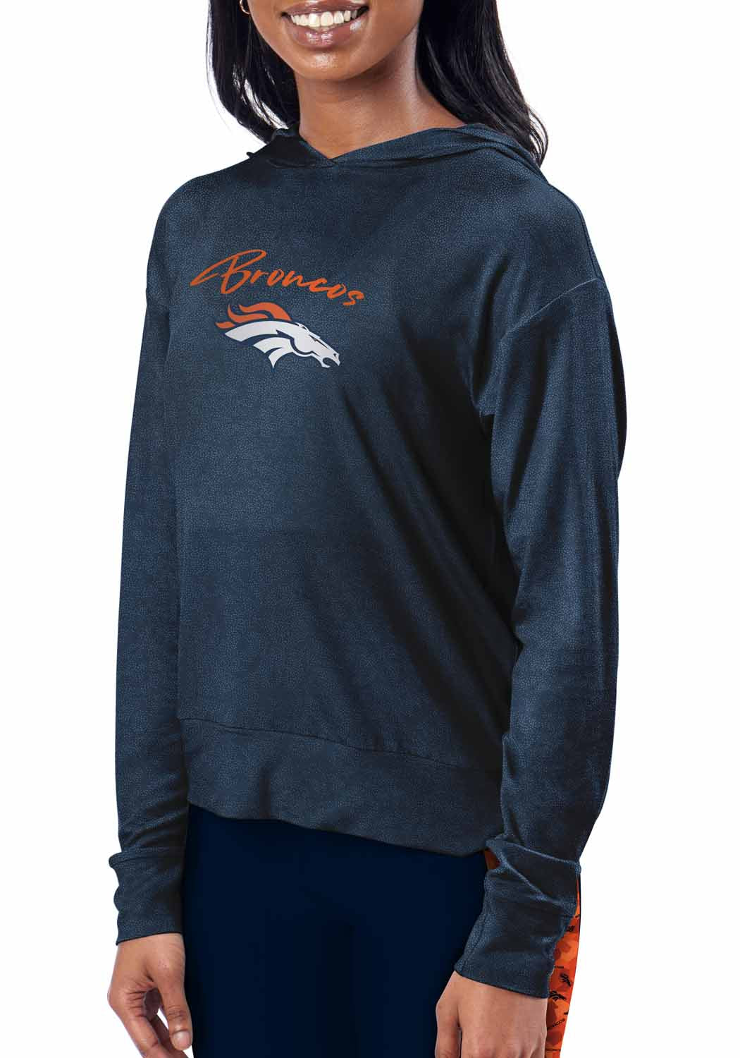 Denver Broncos NFL Women's Session Pullover Hoodie - Navy