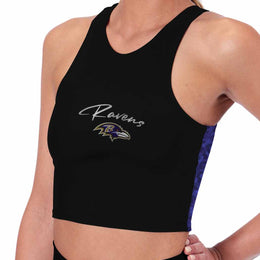 Baltimore Ravens NFL Women's Sports Bra Activewear - Black