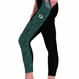 Green Bay Packers NFL High Waisted Leggings for Women - Black