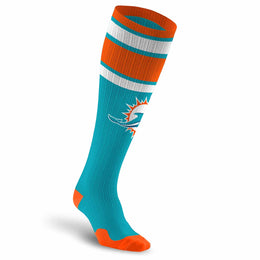Miami Dolphins NFL Adult Knee High-Performance Socks - Aqua