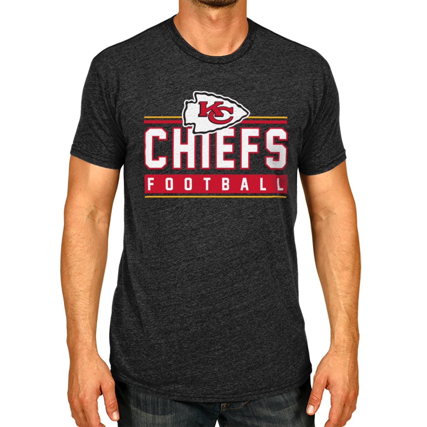Kansas City Chiefs NFL Adult MVP True Fan T-Shirt - Charcoal
