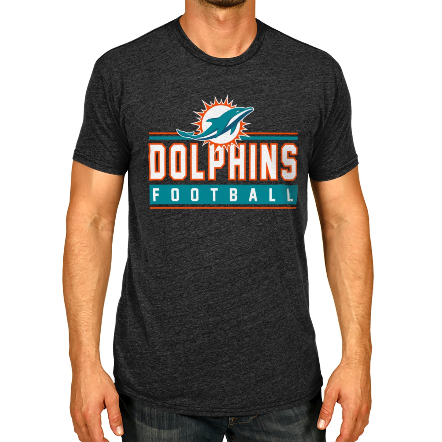 Miami Dolphins NFL Adult MVP True Fan T-Shirt - Charcoal