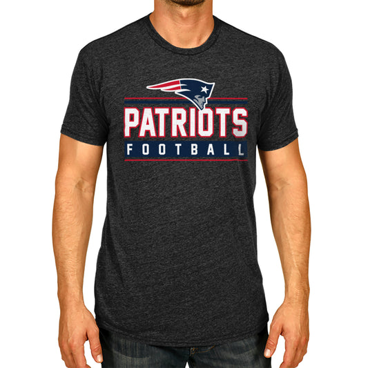 New England Patriots NFL Adult MVP True Fan T-Shirt - Charcoal