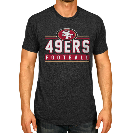 San Francisco 49ers NFL Adult MVP True Fan T-Shirt - Charcoal