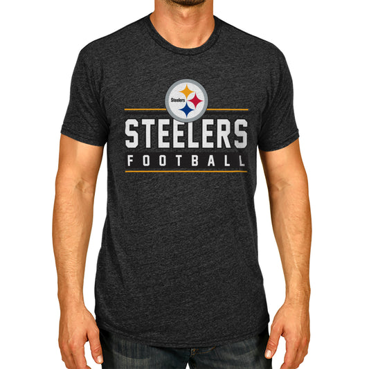 Pittsburgh Steelers NFL Adult MVP True Fan T-Shirt - Charcoal