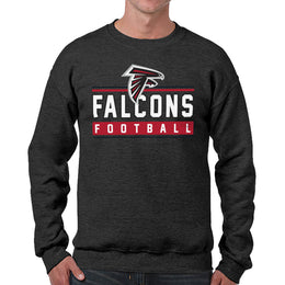 Atlanta Falcons NFL Adult True Fan Crewneck Sweatshirt - Charcoal
