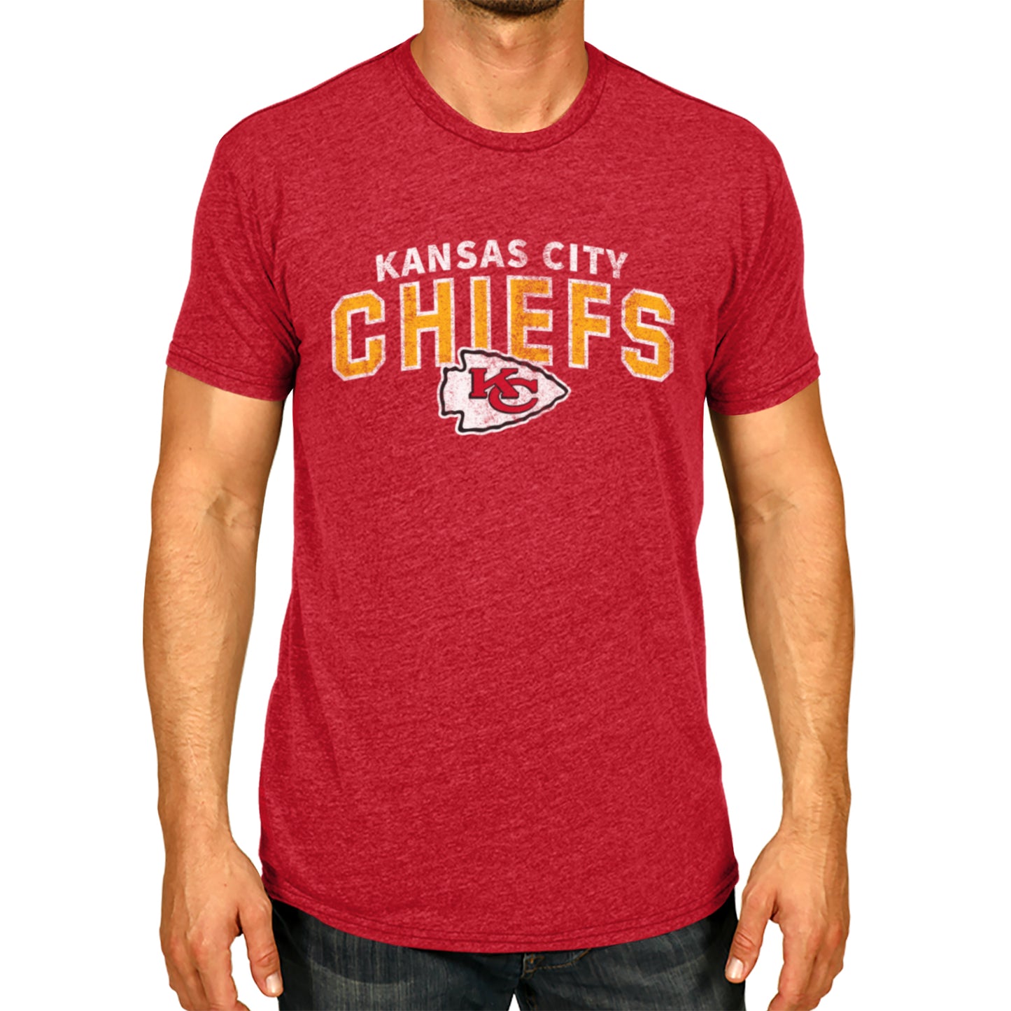Kansas City Chiefs NFL Starting Fresh Short Sleeve Heather T-Shirt - Red