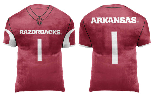 Arkansas Razorbacks NCAA Jersey Cloud Pillow - Cardinal