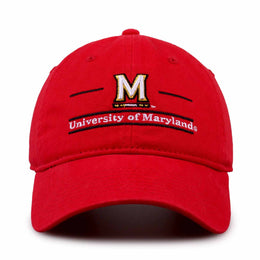 Maryland Terrapins NCAA Adult Bar Hat - Red