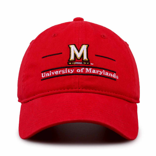 Maryland Terrapins NCAA Adult Bar Hat - Red