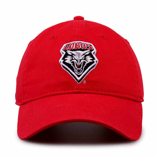 New Mexico Lobos NCAA Adult Relaxed Fit Logo Hat - Red