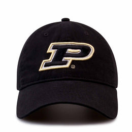 Purdue Boilermakers NCAA Adult Relaxed Fit Logo Hat - Black