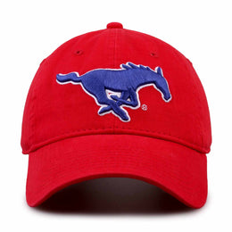 SMU Mustangs NCAA Adult Relaxed Fit Logo Hat - Red