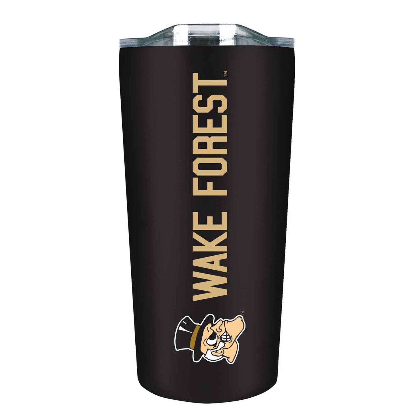Wake Forest Demon Deacons NCAA Stainless Steel Tumbler perfect for Gameday - Black