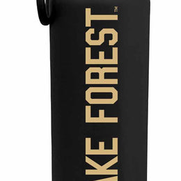 Wake Forest Demon Deacons NCAA Stainless Steel Water Bottle - Black