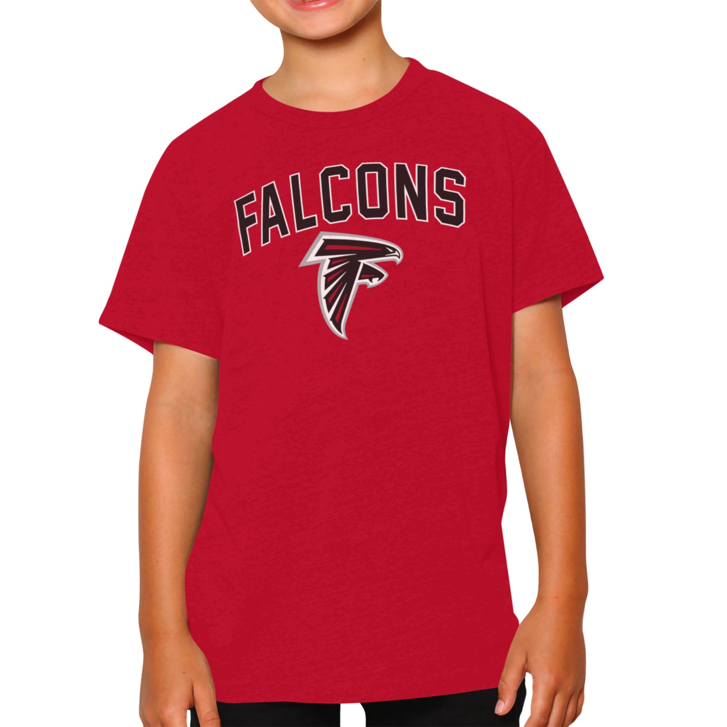 Atlanta Falcons NFL Youth Home Team Tee- Youth Pro Football T-Shirt For Boys & Girls Kids clothes - Red