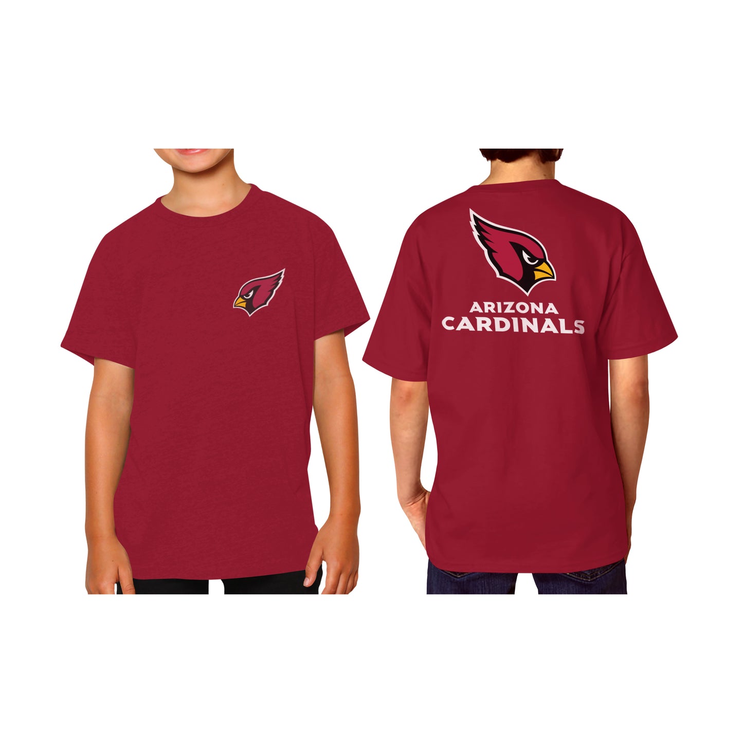 Arizona Cardinals Team Fan Apparel NFL Youth Final Countdown Tee- Pro Football T-Shirt For Boys & Girls - Cardinal