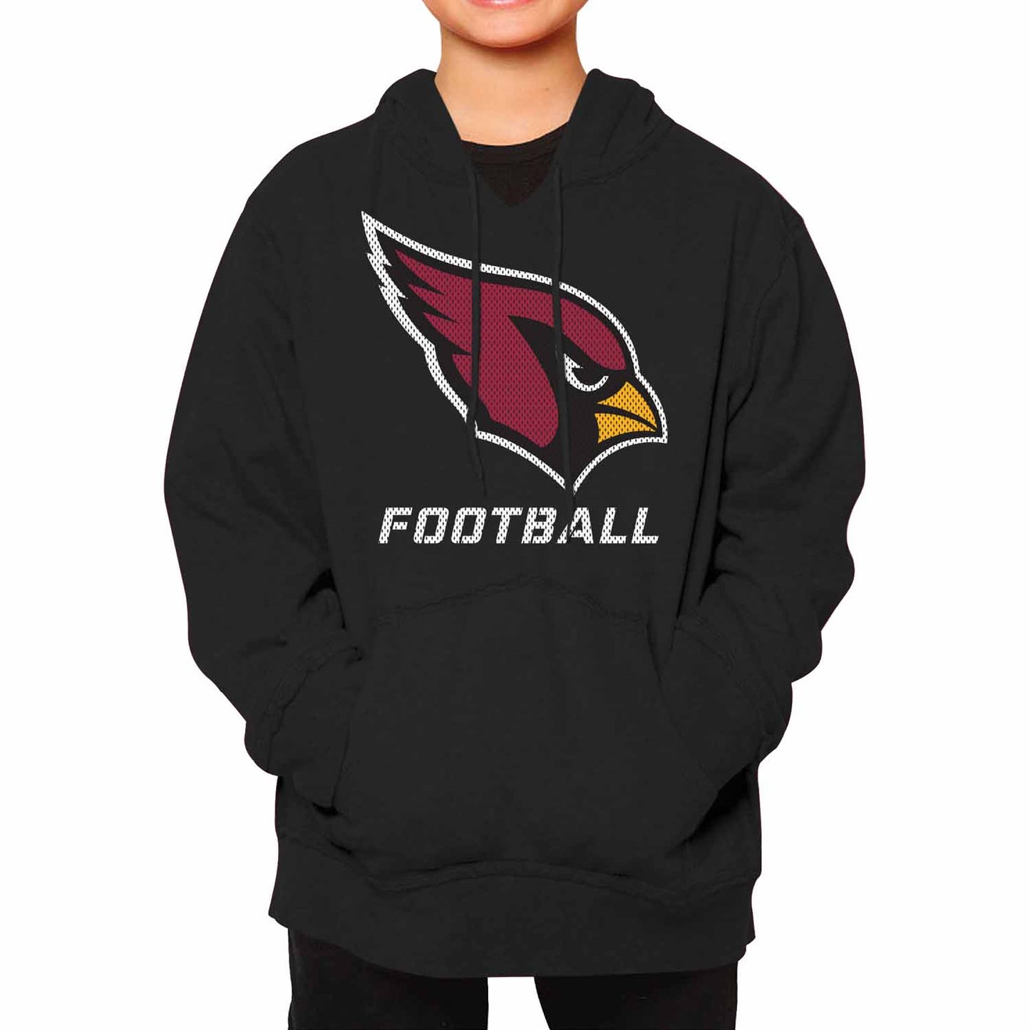 Arizona Cardinals NFL Youth Run City Hoodie- Kids Pro Football Pullover Sweatshirt- Officially Licensed - Black