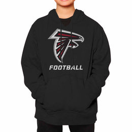 Atlanta Falcons NFL Youth Run City Hoodie- Kids Pro Football Pullover Sweatshirt- Officially Licensed - Black