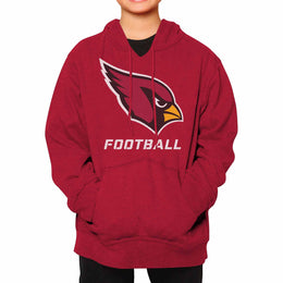 Arizona Cardinals NFL Youth Run City Hoodie- Kids Pro Football Pullover Sweatshirt- Officially Licensed - Cardinal