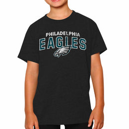 Philadelphia Eagles NFL Youth Starting Fresh Tee- Pro Football Tag-Less T-Shirt For Boys & Girls - Black