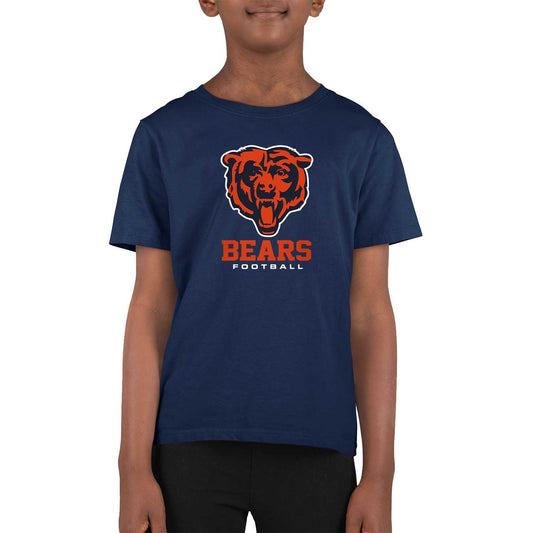 Chicago Bears Youth NFL Ultimate Fan Logo Short Sleeve T-Shirt - Navy