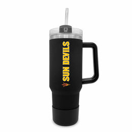 Arizona State Sun Devils College & University 40 oz Travel Tumbler With Handle - Black